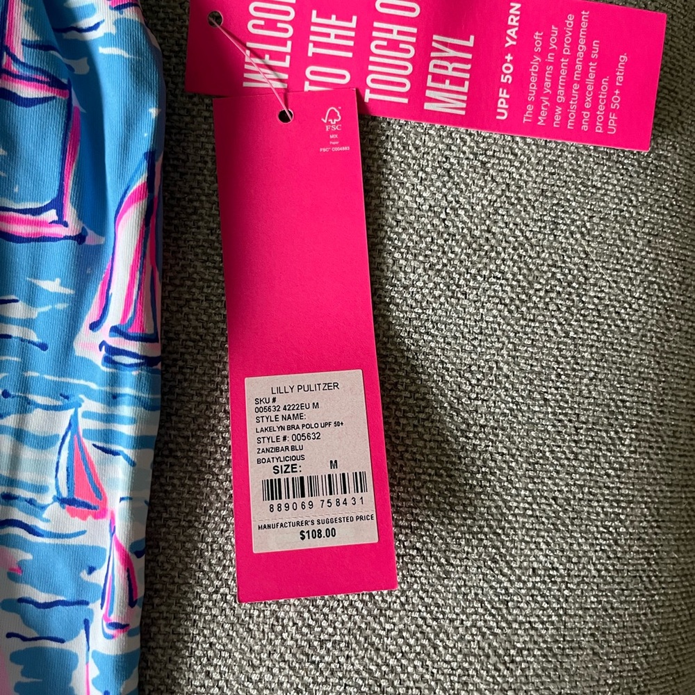 NWT Lilly Pulitzer Lucretia Racer Back Top M - Picture 2 of 4